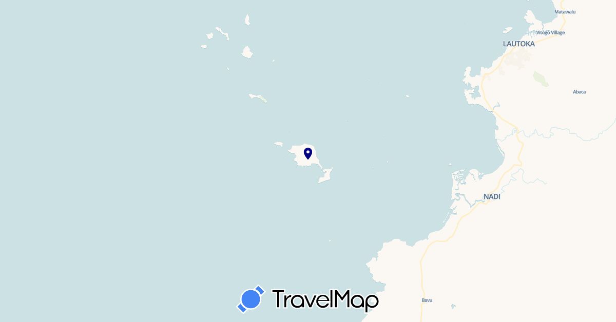 TravelMap itinerary: driving in Fiji (Oceania)